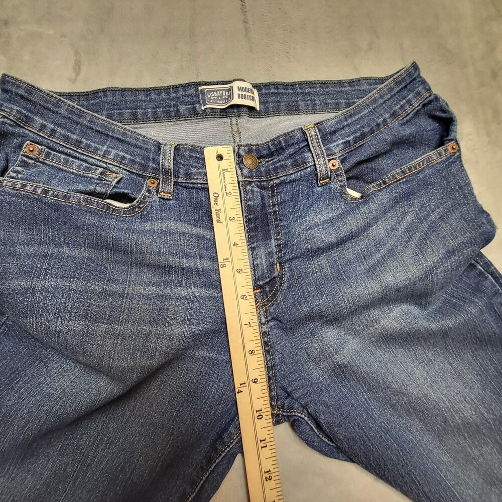 Levis Jeans Womens 10 Blue Medium Wash Modern Bootcut Stretch Denim Pockets - Picture 6 of 9